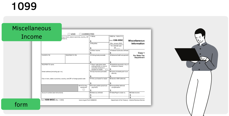 An example of the 1099-MISC tax form for independent contractors